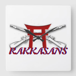 187e geCrossed-geweren Torri Rakkasans-klok Vierkante Klok