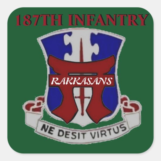 187E INFANTERIE RAKKASANS STICKERS (Devant)