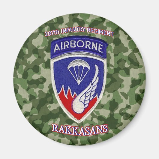 187e Infanterieregeling Magneet (Voorkant)