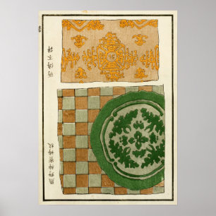 1880 Chinese Fenghuang mythologische kunst Poster