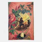 1880 Pompier pompier serviette Art (Vertical)
