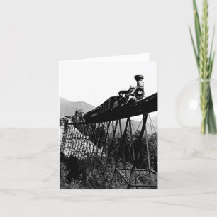 1880 Trein bij Crawford Notch, NH Kaart