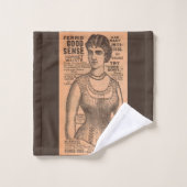 1880s Ferris Common Sense Corsets en print Bad Handdoek (Wasdoekje)