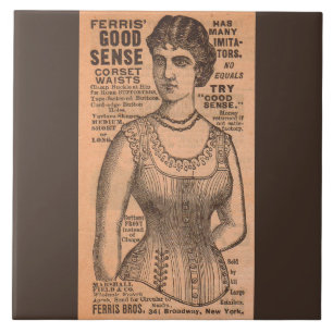 1880s Ferris Common Sense Corsets en Tegeltje