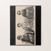 1880s Victoriaans schaduwen mode afdrukken Legpuzzel (Verticaal)