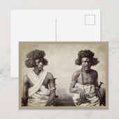  1880's Zwarte Mannen Haar Mode Briefkaart (Voorkant / Achterkant)