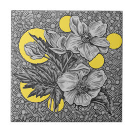 1881 Sherwin & Cotton Aesthetic Transferware Repro Tegeltje