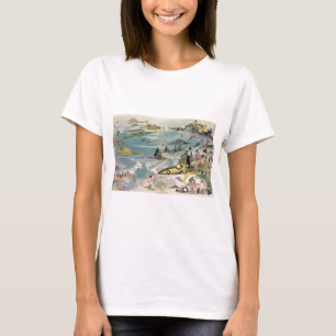 1882 Futuristisch Uitzicht van het luchtvervoer ov T-shirt