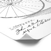 1883 High Wheeler Bicycle Patent Art Print (Hoek)