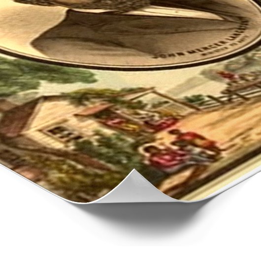 1883 Poster van onderscheiden gekleurde Mannen (Hoek)