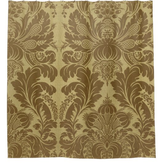 1883  Rich Floral Tapestry Brocade Damask Douchegordijn (Voorkant)
