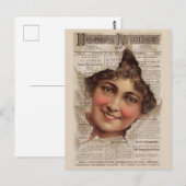 1884 Hood Tooth Powder-handelskaart Briefkaart (Voorkant / Achterkant)