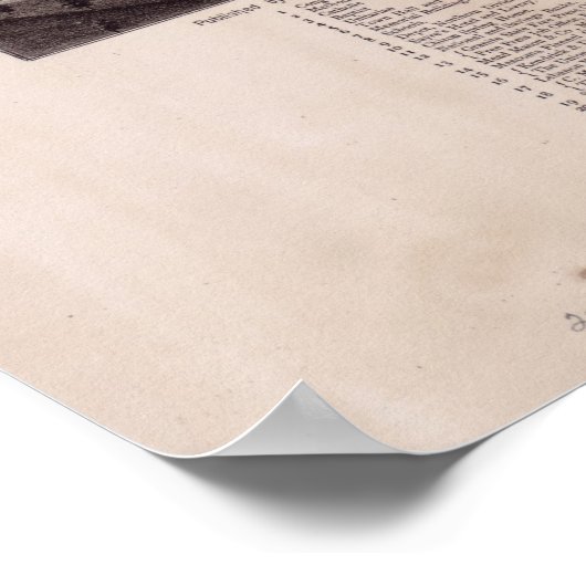 1884 Libanon, NH Birds Eye Uitzicht Panoramic Map Poster (Hoek)