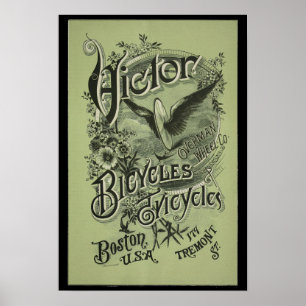 1884 Victor Bicycles en Art Poster