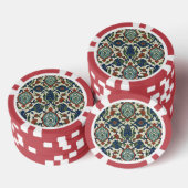 1885 Arabische Deco Fantasy Floral Poker Chips (Opstapeling)