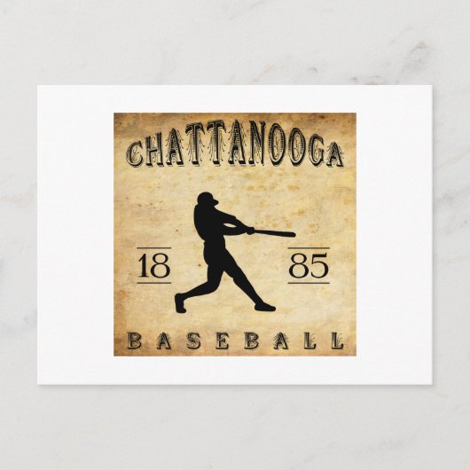 1885 Chattanooga Tennessee Baseball Briefkaart (Voorkant)