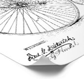 1885 High Wheeler Bicycle Patent Art Print (Hoek)