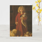 1885 Kerstochtend schilderij van Mansel Lewis Kaart (Gele Bloem)