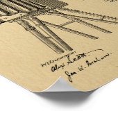 1885 Kunsttekentekening camera Patent Poster (Hoek)