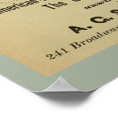 1886 fietsenmagazijn en kunstwerk Poster (Hoek)