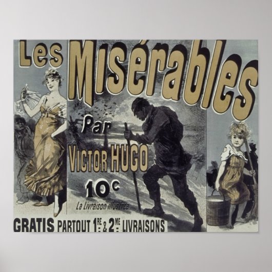1886 Les Miserables Poster (Voorkant)