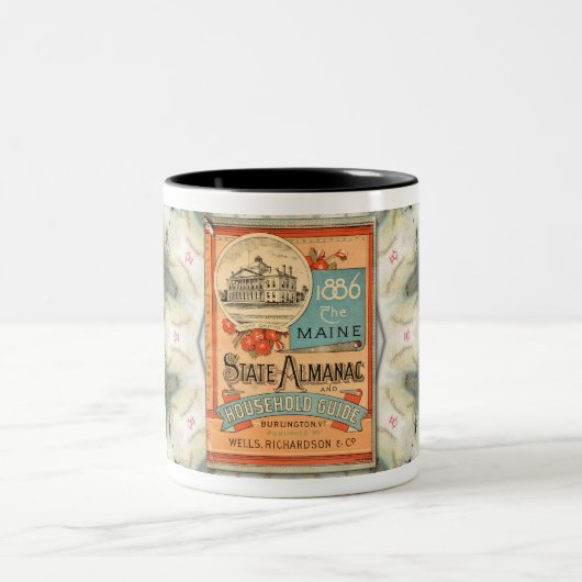 1886 MAINE ALMANAC COVER ART Coffee Mug (Centre)