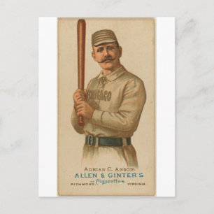 1887 Adrian C. Anson Briefkaart