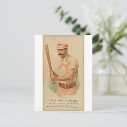 1887 Capt. Jack Glasscock Briefkaart (Staand voorkant)