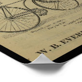 1887 fietsenmagazijn en kunstwerk Poster (Hoek)