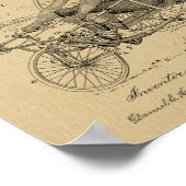 1887 fietsfietsenart afdrukken poster (Hoek)