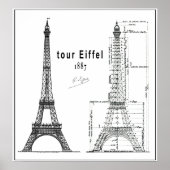 1887 TOUR EIFFEL POSTER (Voorkant)