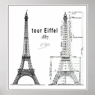 1887 TOUR EIFFEL POSTER