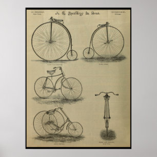 1887 Victor Bicycle Magazine en Art Poster