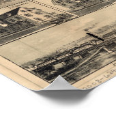 1888 Lonsdale, Lincoln, RI Birds Eye Panoramic Map Poster (Hoek)