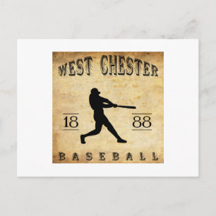 1888 West Chester Pennsylvania Baseball Briefkaart
