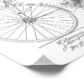 1889  brochure met fietspatroon poster (Hoek)