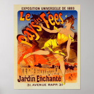 1889 Expositie Uninverselle - Wereldtentoonstellin Poster