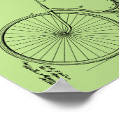 1889 fietspatroon afdrukken poster (Hoek)