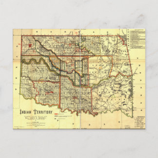 1889 Indische Territoriale kaart