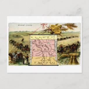 1889 North Dakota Briefkaart