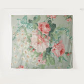 1890 Brits Vintage Stof Rozen & Madeliefjes  Wandkleed (Voorkant (horizontaal))