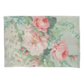1890 Britse Stof Rozen & Daisies Kussensloop (Voorkant)