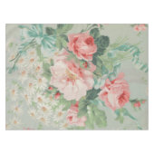 1890 Britse  Stof Rozen & Daisies Tafelkleed (Voorkant (Horizontaal))