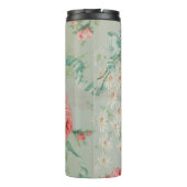 1890 Britse  Stof Rozen & Daisies Thermosbeker (Achterkant)