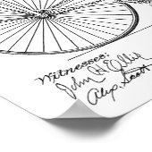 1890 brochure met fietspatroon poster (Hoek)