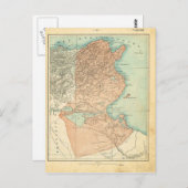 1890, Carte de la province de Tunisie (Devant / Derrière)