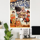 1890 Parisian Hot Air-ballon afdrukken Poster (Thuiskantoor)