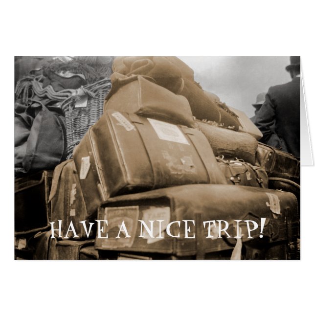 1890 Reisbagage op Wagon Trip Teamster Foto (Voorkant Horizontaal)