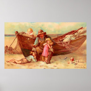 1890 toen ik een Lad was - Will en Frances Brundag Poster