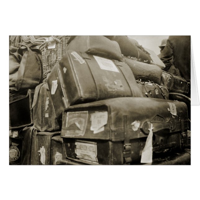 1890's REISLUGAGE-TEAMSTER WAGON SUITCASE (Voorkant Horizontaal)